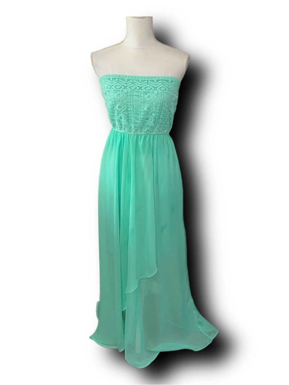 NWT Y2K West 36th Strapless Sheer Babydoll
Dress